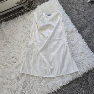 Nash Grey White Leopard Print Sleeveless Top. Size Medium. New without tags.